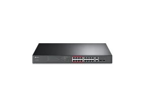 Kytkin TP-LINK Desktop/jalusta 16x10Base-T / 100Base-TX 2x10/100/1000BASE-T/SFP combo PoE+ portit...
