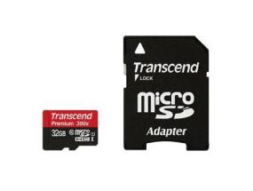 MUISTI MICRO SDHC 32 Gt W/ADAPT/CLASS10 TS32GUSDU1 TRANSCEND