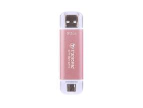 Väline kõvaketas SSD TRANSCEND ESD310 512GB USB-C USB 3D NAND Kirjoitusnopeus 900 Mt/s Lukunopeus 1050...