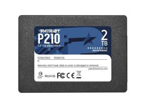 SSD PATRIOT P210 2TB SATA 3.0 Lähetä 430 Mt s Lugemine 520 Mt s 2,5" TBW