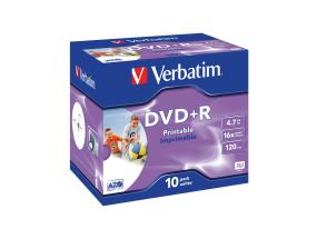 VERBATIM 10x DVD+R 4.7GB 120min 16x JC