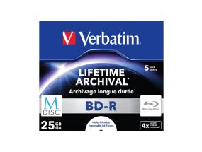 VERBATIM 5x BluRay M-DISC BD 5kpl