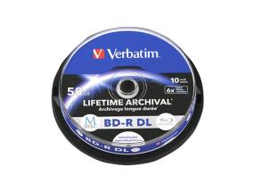 VERBATIM M-Disc BD-R DL 6X 50GB mustesuihku