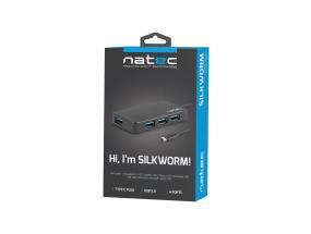 NATEC NHU-1343 Natec Hub USB 3.0 Moth 4-