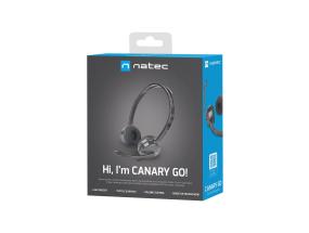 NATEC-kuulokkeet Canary Go mikrofonilla