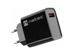 NATEC USB-laturi Ribera USB-A 18W musta