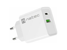 NATEC Laturi Ribera USB-A+USB-C PD 20W
