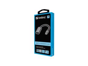 SANDBERG USB-C ja DisplayPort -linkki