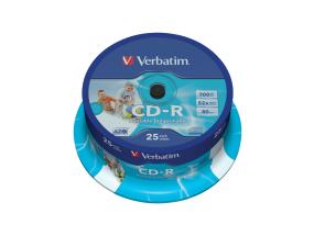 VERBATIM tindikassettjet print.CD - R 80min 700MB