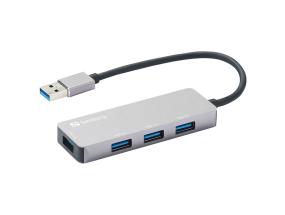 SANDBERG USB-A -keskitin 1xUSB3.0+3x2.0 SAVER