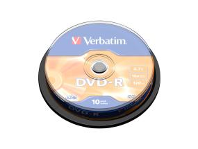 VERBATIM 10x DVD-R 4,7 Gt 120 min 16x SP