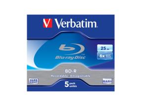 VERBATIM 5x BD-R 25GB 6x JC