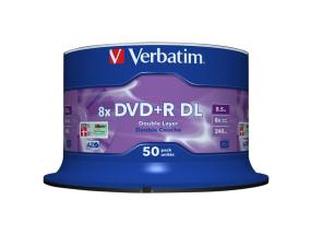 VERBATIM 43758 DVD+R DL Verbatim spind