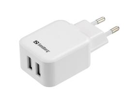 SANDBERG AC-laturi Dual USB 2.4+1A EU