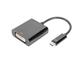 DIGITUS USB Type-C - DVI-sovitin 10 cm