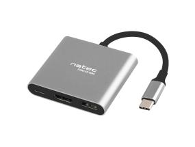 NATEC moniporttinen Fowler USB - C pd. HUB