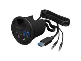 ICYBOX IB-HUB1403B USB 3.0 pöytäkeskitin