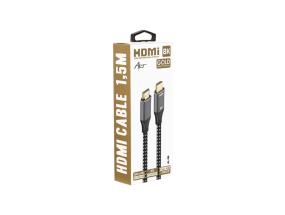 ART CABLE HDMI 8K 1,5m HQ kullattu