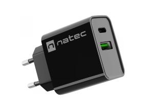 NATEC Laturi Ribera USB-A+USB-C PD 20W