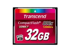 TRANSCEND 32GB CF Card 800X TYPE I