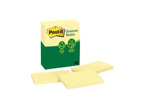 Viestilaput 76x127 Post-it Recycled 655 keltainen 6x100arkkia