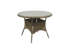 Pöytä WICKER D100xH71cm, cappuccino