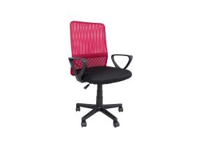 Tietokonetuoli/työtuoli BELINDA, 59x56xH86,5-98,5cm, musta/punainen, polyesterikangas, muovia