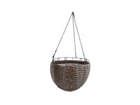 Kukkavalaisin WICKER D30xH20/64cm, harmaa