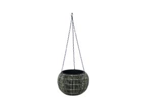 Kukkavalaisin WICKER D32xH22cm, harmaa