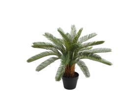 Keinotekoinen kasvi CYCAS, K70cm, palmunlehti, musta ruukku