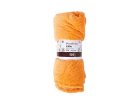 Ruudullinen LIISA XL, 200x230cm, vaalean oranssi
