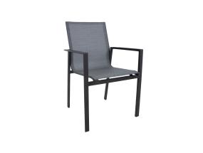 Puutarhakalusteet AMALFI pöytä ja 6 tuolia, harmaa