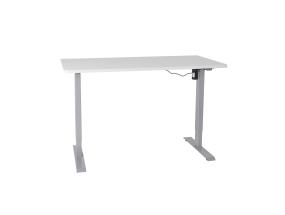 Säädettävä pöytä ERGO 1 moottorilla 140x70xH71-121cm, valkoinen, melamiinilevy