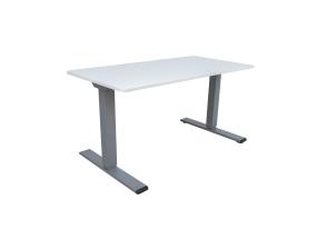 Säädettävä pöytä ERGO OPTIMAL 2 moottorilla 140x80cm, harmaa-valkoinen