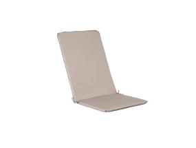 Tuolin päällinen selkänojalla OHIO vedenpitävä, 50x120x2,5cm beige, 100% polyesteri