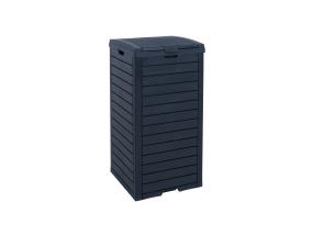 Roskakori GALA 41x41xH86cm/118L, musta muovi