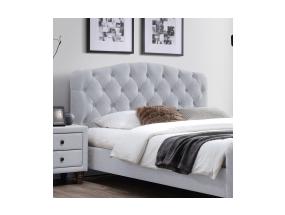 Sänky SANDRA 160x200cm, ilman patjaa, vaaleanharmaa