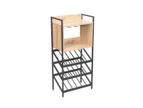 Viiniteline HANNES 51x30xH108cm, rustiikkimelamiinia