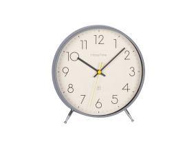 Pöytäkello TIMELINE H21.8cm, harmaa