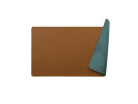 Pöytämatto MATRIX 30x45cm harmaa/punaruskea