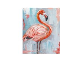 Öljyvärimaalaus 80x100cm, flamingo