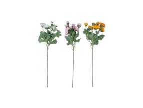 Tekokukka FLOWERLY "Ranunculus" kukat 7kpl, sekoitus