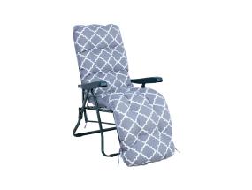 Lamami-tuoli BADEN-BADEN harmaa timanttipäällysteellä