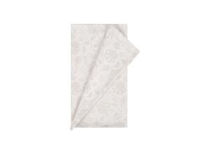 Pöytäliina PARTY 43x150cm, vaaleat kukat, 50% polyesteri, 50% puuvilla, kangas 589