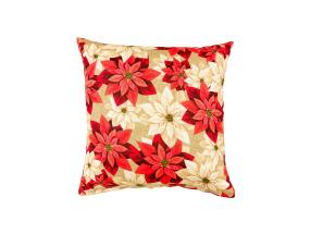 Tyyny CHRISTMAS NEW 45x45cm, joulunlehdet, 50% polyesteri, 50% puuvilla, kangas 575