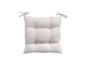 Tuolipäällinen SUMMER 40x40x2,5cm, luonnonvalkoinen, 100% polyesteri, kangas 467