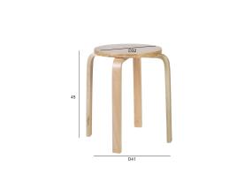Taburet SIXTY-1 D41xH45cm, luonnonvalkoinen viimeistely
