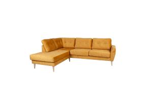 Kulmasohva HEIVI VN 250x200/90xH90cm, keltainen sametti