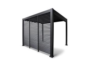 Säleseinä katos MIRADOR 93x235cm, tummanharmaa