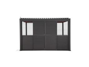 Lamelli-liukuseinä katokselle MIRADOR-111 3m, tummanharmaa